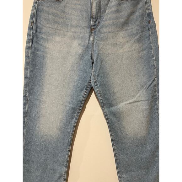 Loft The Straight Crop High Rise Jeans Size 12 NWT Regular Fit 27.5" Inseam - Picture 5 of 13